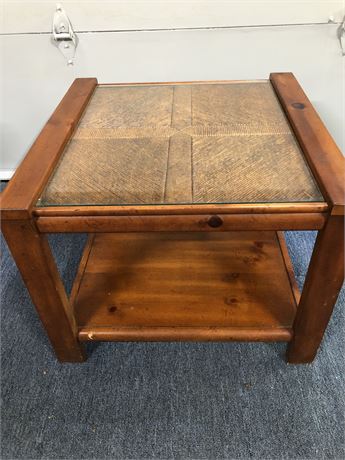 Wood End Table