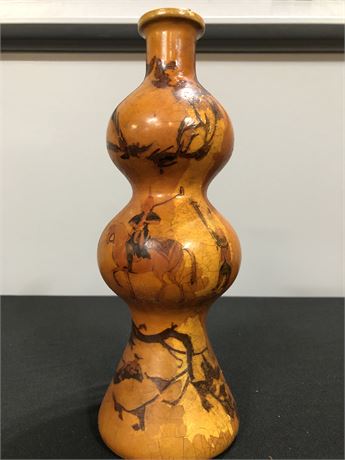 Asian Art Glass Bottle