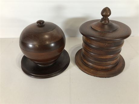 Wood Decorative Containers