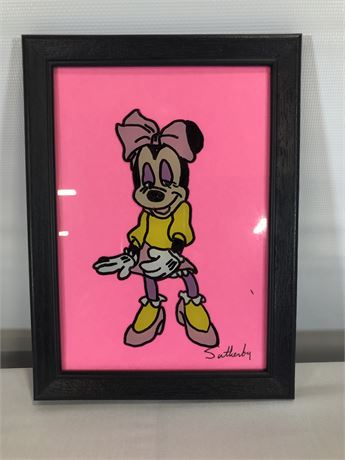 Minnie Mouse Reverse Painting