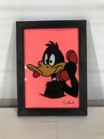 Daffy Duck Reverse Painting