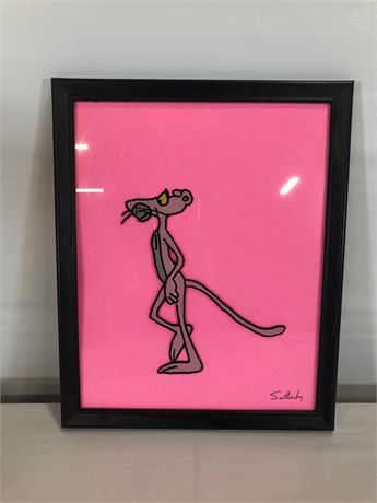 Pink Panther Reverse Painting