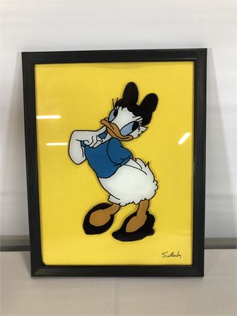 Daisy Duck Reverse Painting