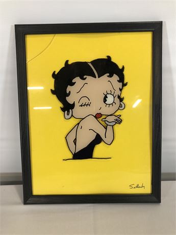 Betty Boop Reverse Painting