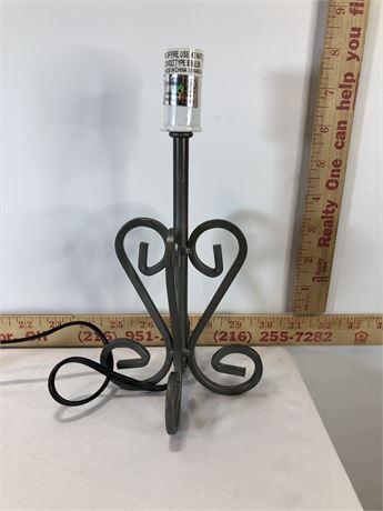 Small Wrought Iron Desk Lamp