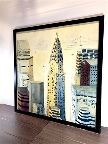 Cleveland Skyline - Print - Framed