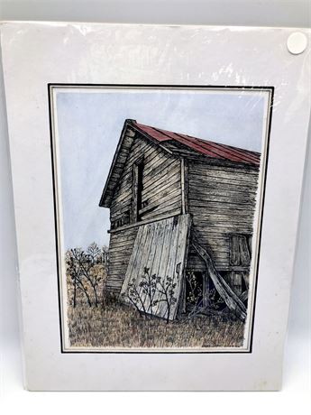 Color Pencil - Old Barn - Betty Jean Manichl