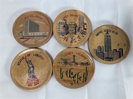 Vintage New York Coasters