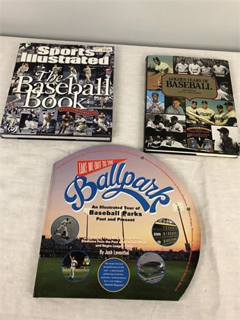 Lot of Three (3) Baseball Books