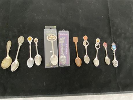 Lot of Eleven (11) Collector Spoons