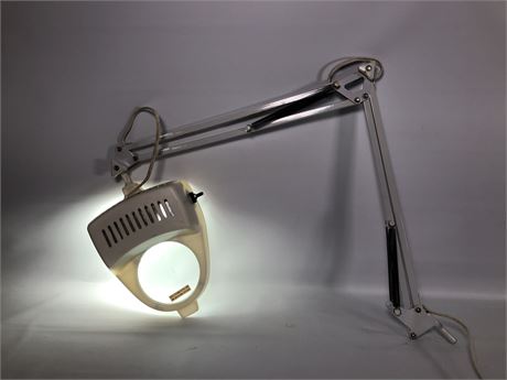 Vintage Work Light with Magnifier