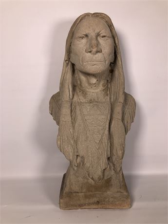 Concrete Native American Statue