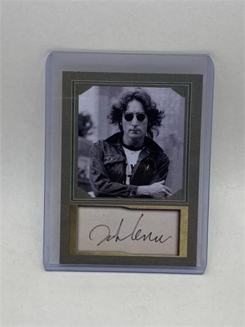 John Lennon Original Art Memorabilia Card