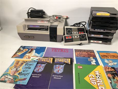 Original Nintendo and 8 Games - Tested - Works Great!