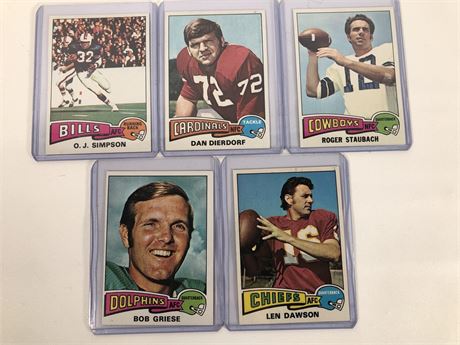 1975 Topps NFL Trading Cards