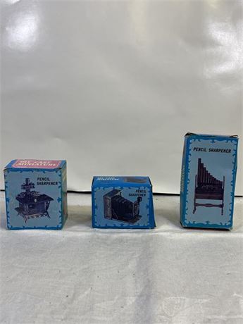Second Lot of Three (3) Collectible Die-Cast Pencil Sharpeners