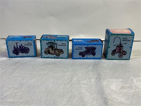 Four (4) Collectible Die-Cast Pencil Sharpeners
