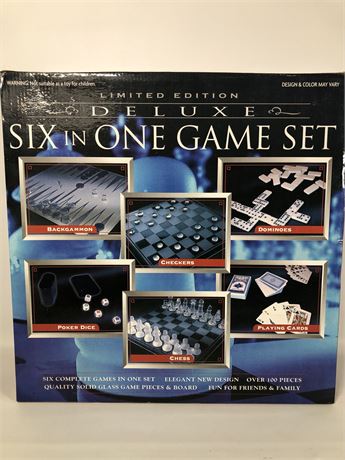 Limited Edition Glass Game Set - NEW