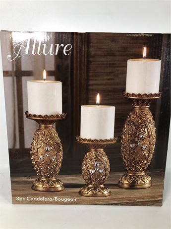 Allure 3 pc Candle Holder Set - NEW
