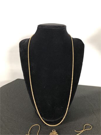 14k Gold Chain and other 14k gold scrap - 10 grams