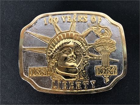 State of Liberty Belt Buckle