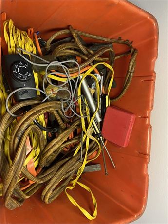 Large Lot of Extension Cords and More