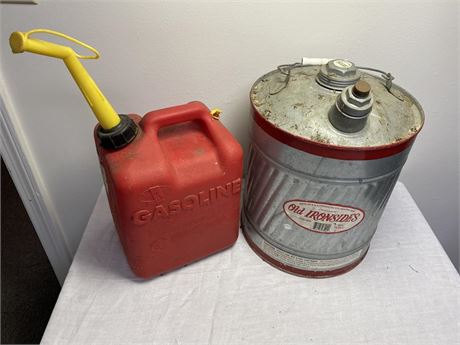 Gas Can and a Utility Can