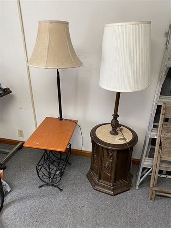 Two Table/Lamp Combos