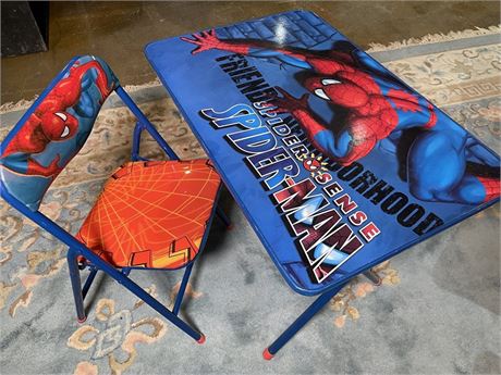 Spider Man Table and Chair