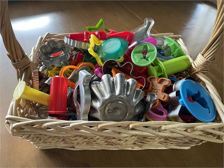 Basket of Cookie Cutters