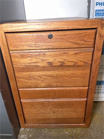 Wood Filing Cabinet