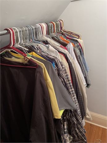 Closet Full of Men's Clothes