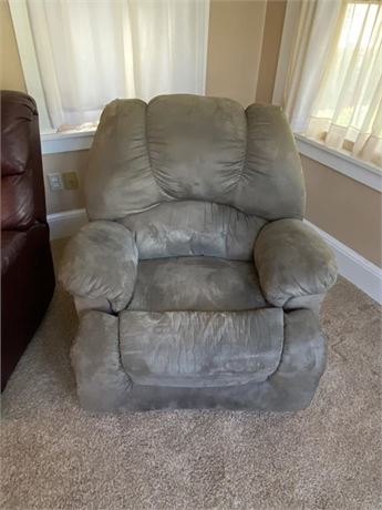 Grey Microfiber Recliner