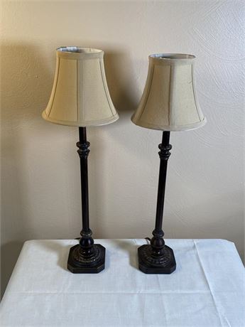 A Pair of Candlestick Lamps