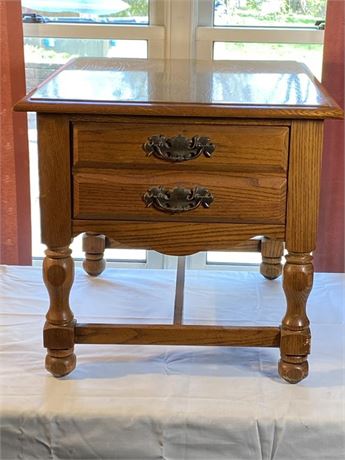 Oak End Table