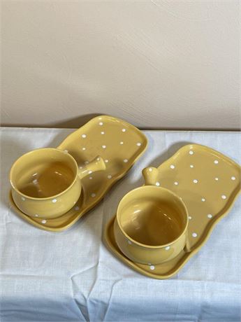 Pair of Soup and Sandwich Sets