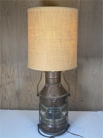 Antique Nautical Anchor Lantern/Lamp