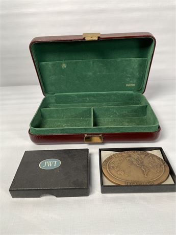 Cowhide Jewelry Box and Medallion