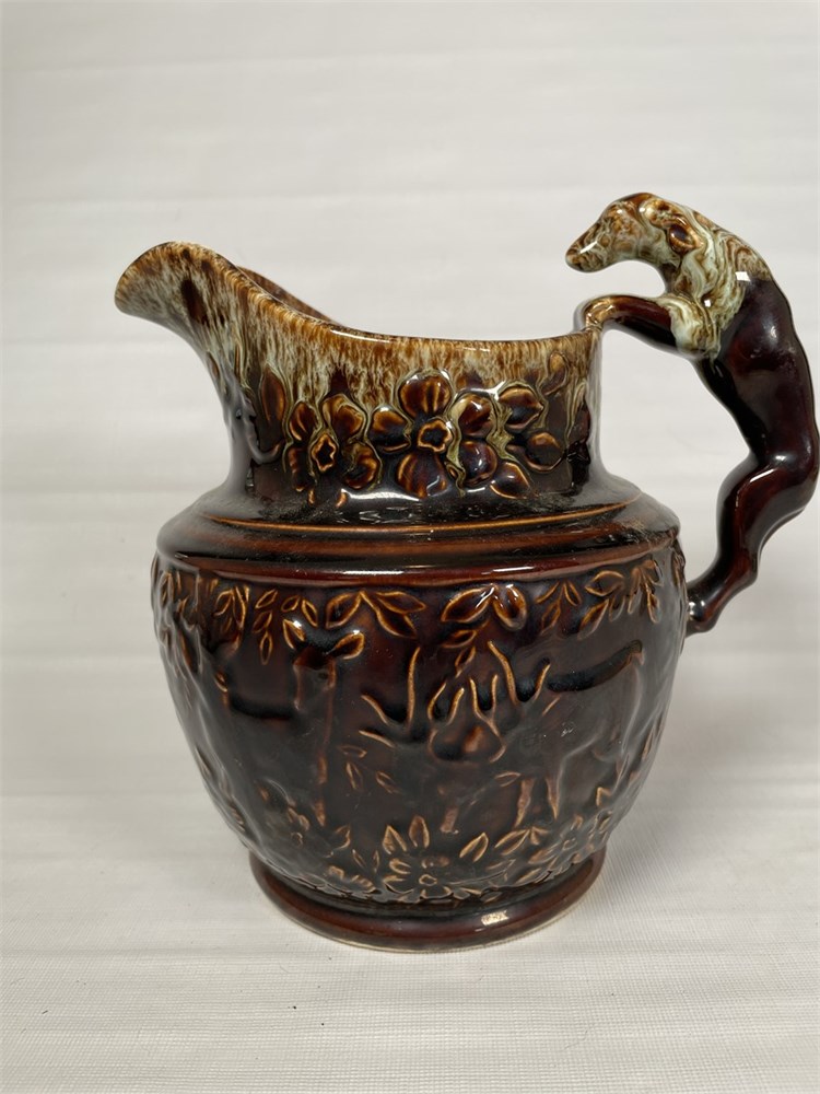 North East Ohio Auctions - Harker Rockingham Pottery Pitcher