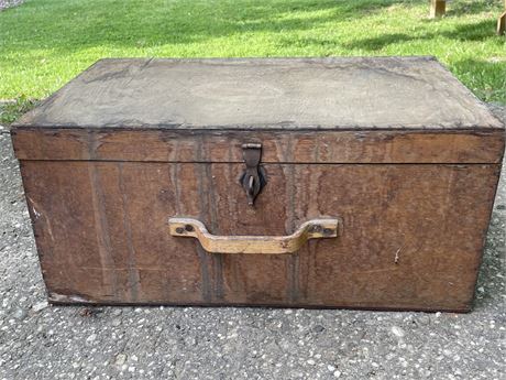 Antique Wood Trunk