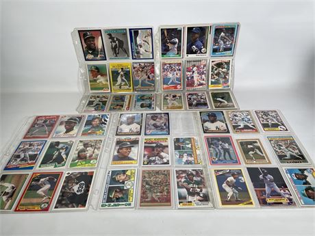 Ricky Henderson Card Collection