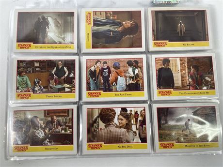 Stranger Things Complete Trading Card Set