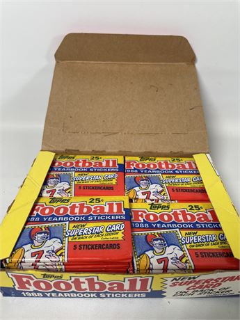 Topps 1988 Football Yearbook Stickers