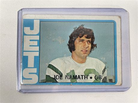 1972 Topps Joe Namath Card