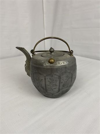 Antique Lead Tea Pot