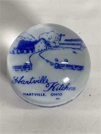Hartville Kitchen Glass Paperweight