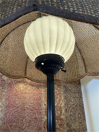 Cane Shade Table Lamp