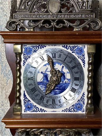 Vintage Dutch Style Pendulum Wall Clock