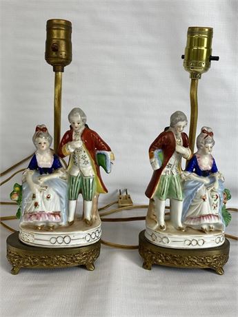 Pair of Figurine Lamps