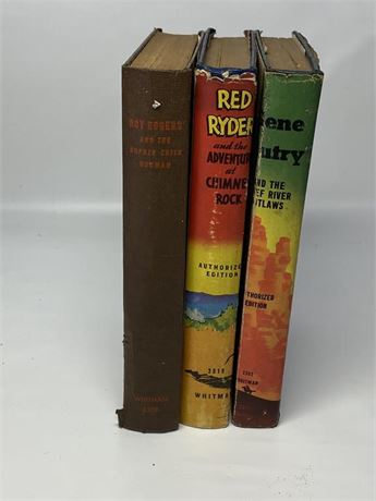 Roy Rogers, Ren Ryder and Gene Autry Books